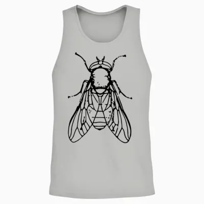 Fly Insect Unisex Tank Top - Ash