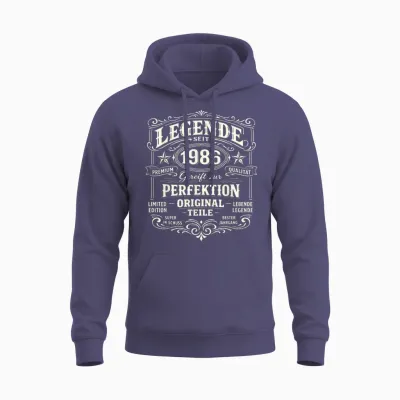 40th Birthday Man Woman 40 Years Decoration 1986 Gift Funny Unisex Hoodie - Heather Sport Dark Navy