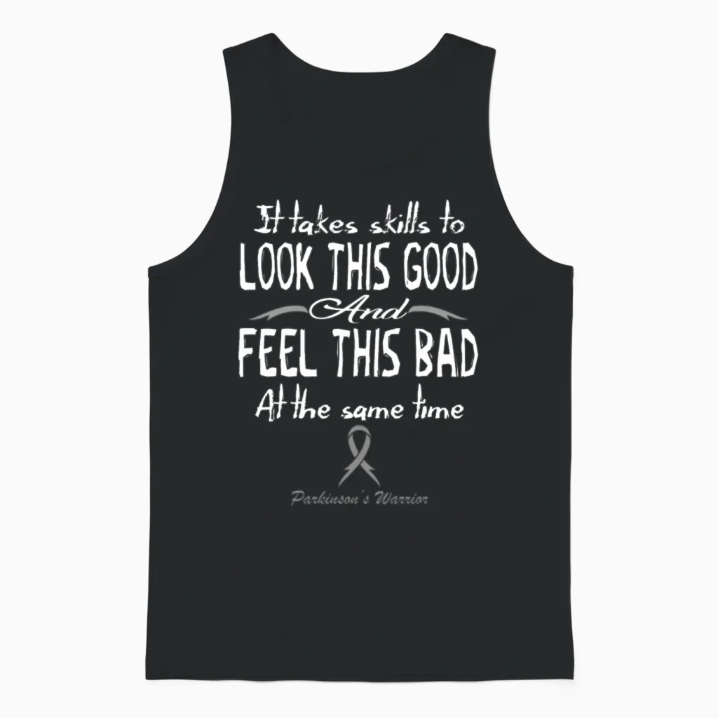 Parkinson's Awareness Unisex Tank Top in Black