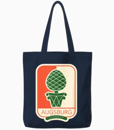 Augsburg – Germany T-Shirt, Black Tote Bags - Navy