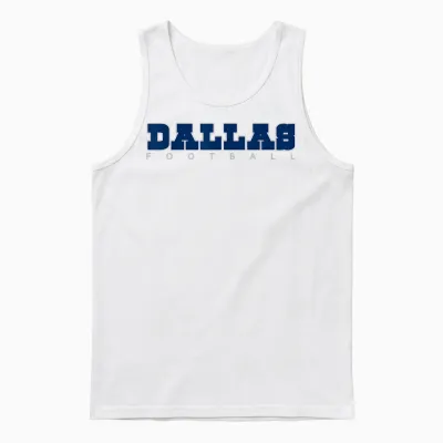Sports Fans Dallas Football Dfw City Classic Unisex Tank Top - White
