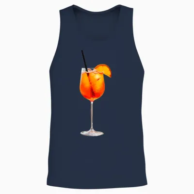 Spritz Logo Cocktail Official Club Mitglied Party Saufen Fan Unisex Tank Top - Navy