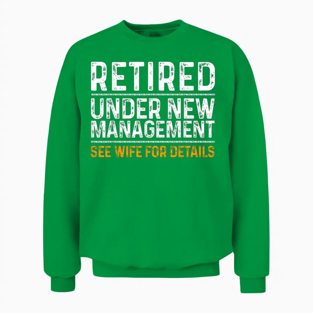 Funny Retirement Party Men's T-Shirt - Dad Humor, Classic Fit, Short Sleeve - Black Unisex Sweatshirt in Irish Green