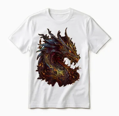 Dragon Chinese Zodiac Sign Animal Horoscope Witchcraft T-Shirt, Black Unisex T-Shirt - White