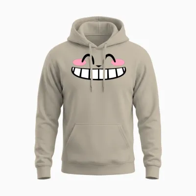 Kawaii Wide Smile | Kate 2021 Unisex Hoodie - Sand
