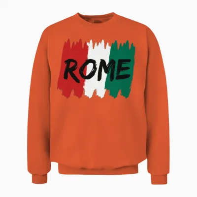 Rome Italy Unisex Sweatshirt - Orange