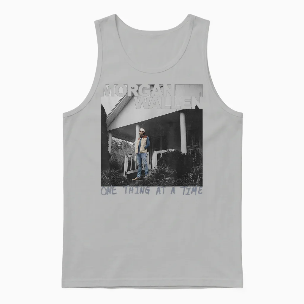 Official Morgan Wallen One Thing at a Time Unisex Tank Top in Ash
