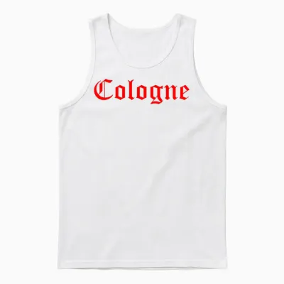 Cologne Schriftzug Köln Fans Unisex Tank Top - White