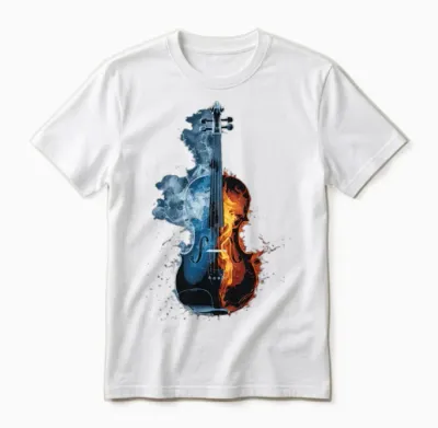 Violin Unisex T-Shirt - White