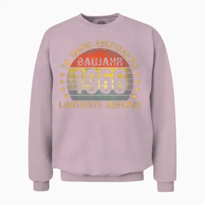 1956 Birthday Man 70th Decoration Funny 70s 70th Birthday Unisex Sweatshirt - Light Pink
