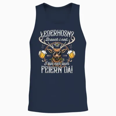 Trachtenshirt Herren Trachten Tshirt Passend Für Oktoberfest Unisex Tank Top - Navy