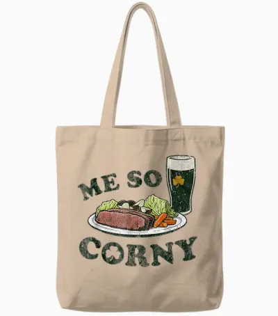 St Patrick's Day Tote Bags - Natural