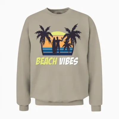 Amazing Beach Retro 1 Unisex Sweatshirt - Sand