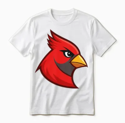 Cardinal Head For Unisex T-Shirt - White