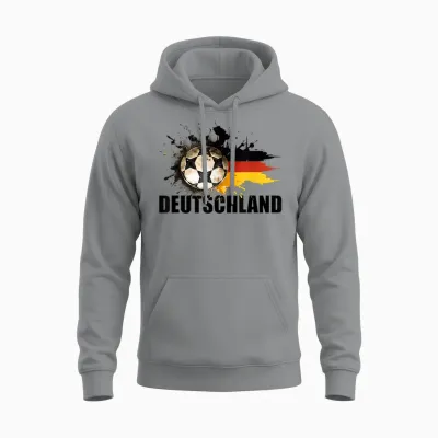 Deutschland Trikot Kinder Deutschland Flagge 2026 Unisex Hoodie - Sport Grey