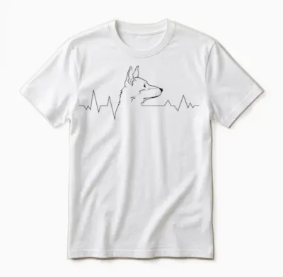 Dog-Breed Welsh-Corgi-Dog Heartbeat Dog Unisex T-Shirt - White