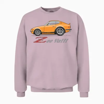 Zee Ya Orange Unisex Sweatshirt - Light Pink
