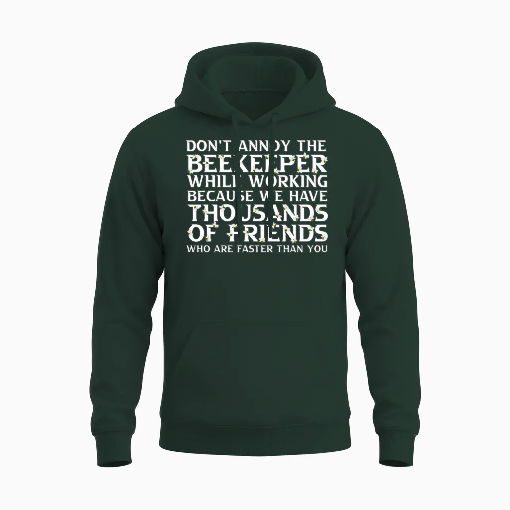 Beekeeper Funny Beekeeping Unisex Hoodie in Forest