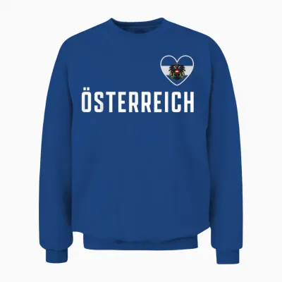 österreich Flagge Adler Fan Austria Wappen Patriotisches Unisex Sweatshirt - Royal