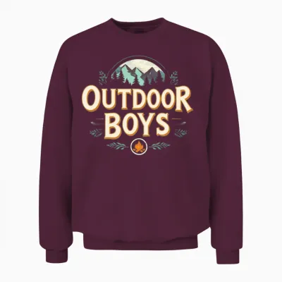 Outdoor Boys Unisex Sweatshirt - Maroon