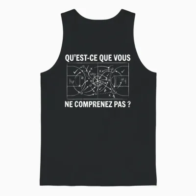 Basket Basketteur Vous Ne Comprenez Pas Joueur De Basketball Unisex Tank Top - Black