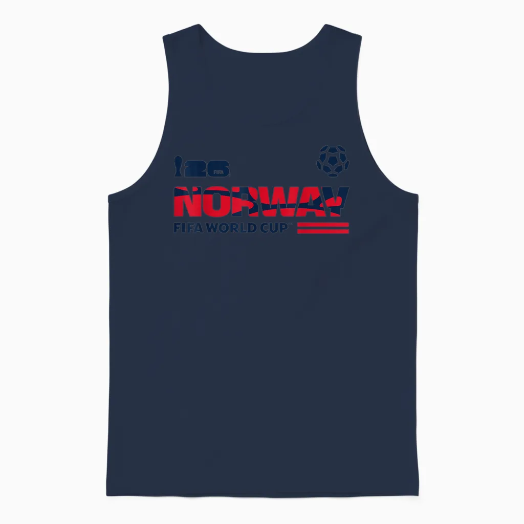 Fifa World Cup26 Qualifier Norway Unisex Tank Top in Navy