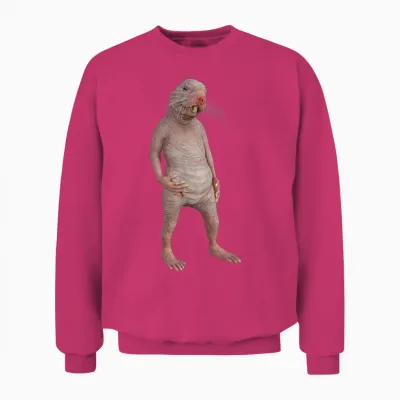 Live Weird Funny Naked Mole Rat Strange Animal Unisex Sweatshirt - Heliconia