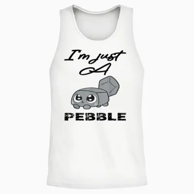 I'm Just a Pebble, Dandy's World Pebble Cute Unisex Tank Top - White