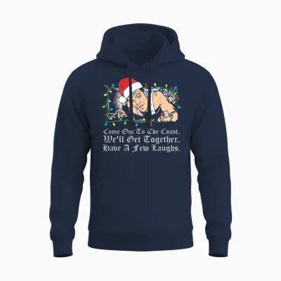Come Out to the Coast, We'll Get Together Design Unisex Hoodie - Navy