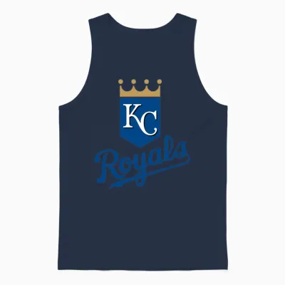 Retro Royal Kc Unisex Tank Top - Navy