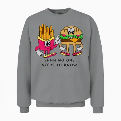 Funny Food Unisex Sweatshirt - Sport Grey