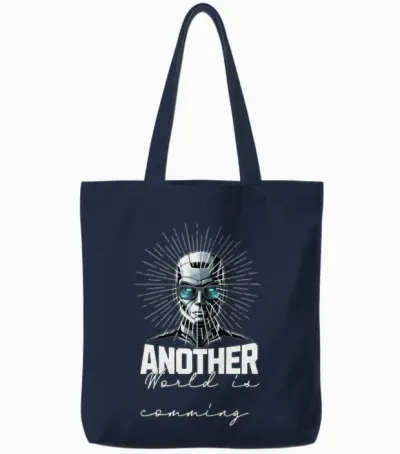 Ai: Another World Is Coming Tote Bags - Navy