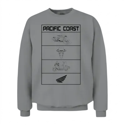 Pacific Coast Motorcycle Unisex Sweatshirt - Sport Grey