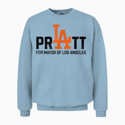 Pratt for Mayor Unisex Sweatshirt - Light Blue