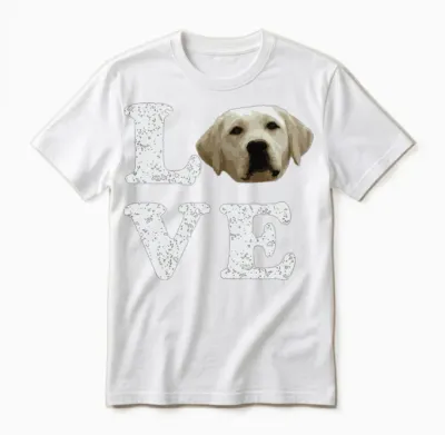 I Love My Yellow Lab Labrador Retriever Dog Unisex T-Shirt - White