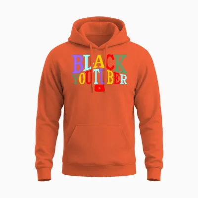 Black Youtuber Unisex Hoodie - Orange