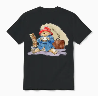 Paddington Bear Marmalade Sandwich Pile Pb Bag Unisex T-Shirt - Black