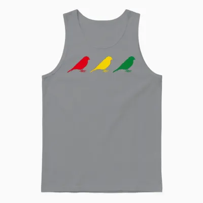 Good Vibes Only Rastafari Music Rasta Jamaica Reggae T-Shirt, Black, S Unisex Tank Top - Sport Grey
