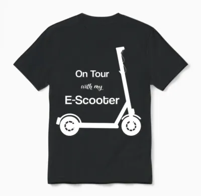 Scooter Electric Scooter Electro Scooter Unisex T-Shirt - Black