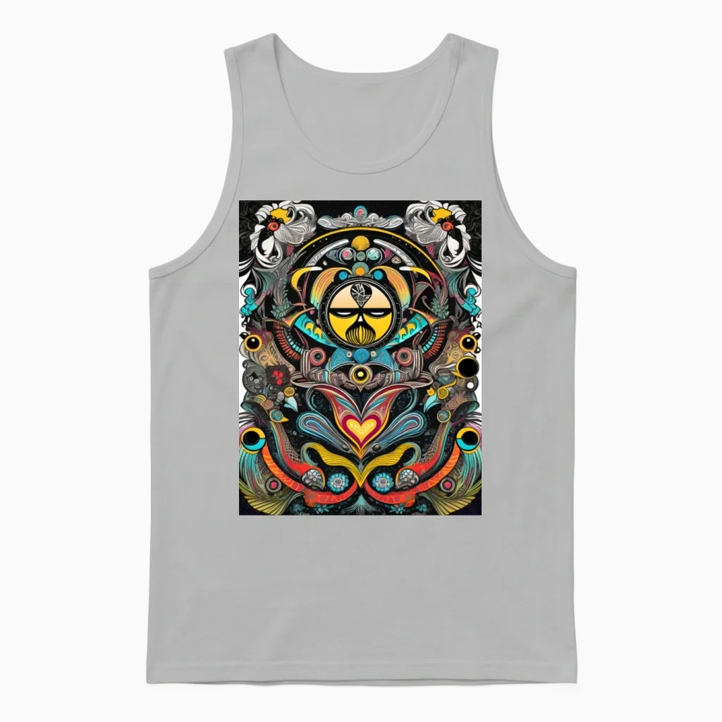 60s Retro Style Unisex Tank Top - Ash