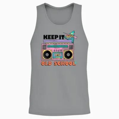 Retro Fashion Unisex Tank Top - Sport Grey