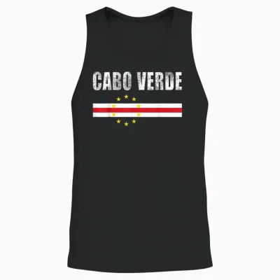Cape Verde Flag, Cape Verdean, Proud Cabo Verde Unisex Tank Top - Black