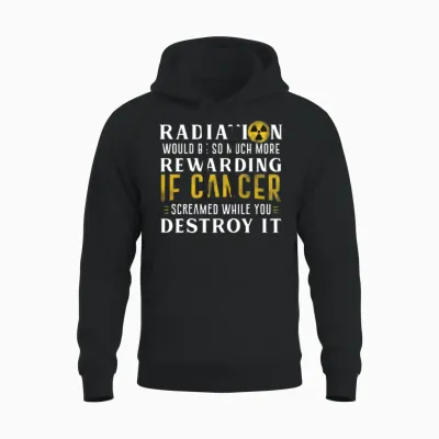 Cancer Scream While You Destroy It Unisex Hoodie - Black