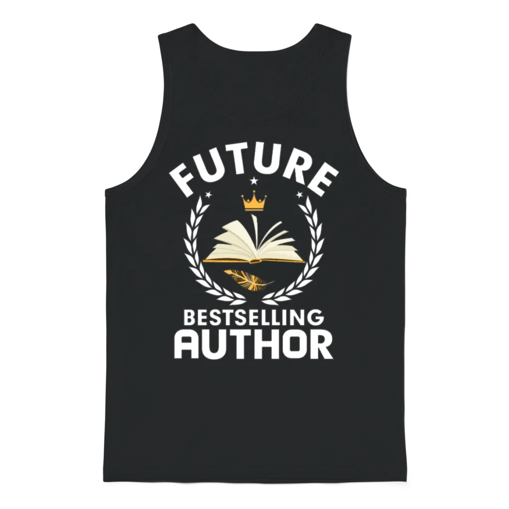Future Bestselling Author Book Novel Writer Unisex Tank Top - Black