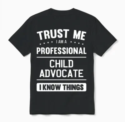 Child Advocate Trust Professional Child Advocates Unisex T-Shirt - Black