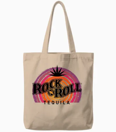 Rock N Roll Tequila Fourth Collection Tote Bags - Natural