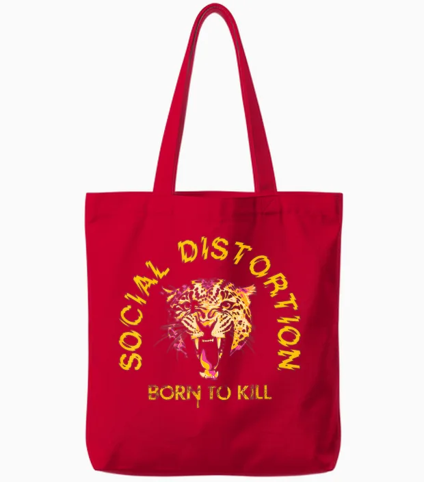 Offizielle Social Distortion Born to Kill Tote Bags in Red