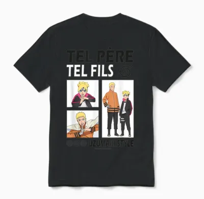 Boruto/naruto, Clan Uzumaki Unisex T-Shirt - Black