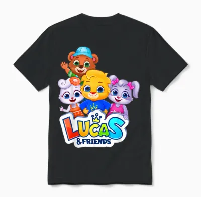 Official Appstudios Rv Characters | Lucas & Friends Gang Unisex T-Shirt - Black