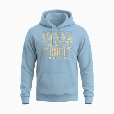 Vintage Jeep - Since 1941 Funny Jeep Lover Gift Unisex Hoodie - Light Blue
